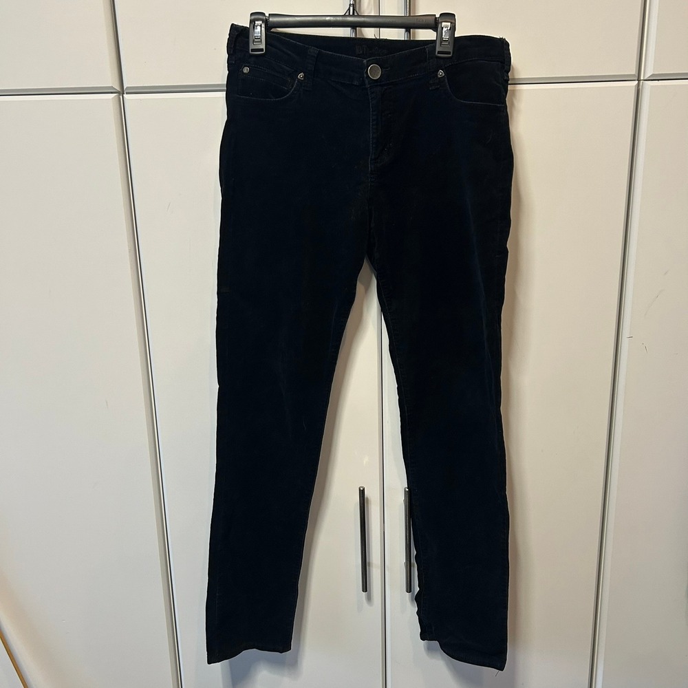 KUT from the Kloth Diana Skinny Corduroy Pants Black Size 14 KP488MR9